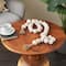 5ft. Paper Mache Round Distressed Beaded Garland with Tassel